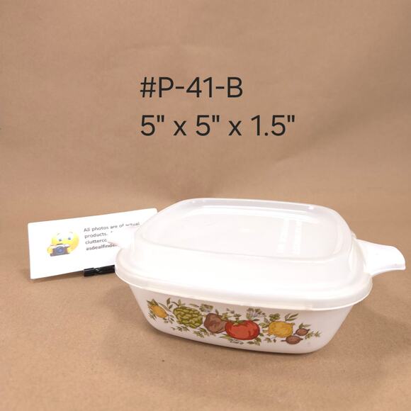 Corning Ware Spice of Life Bundle #A-10-B Casserole Dish #P-43-B Petite #P-41-B - Picture 5 of 9